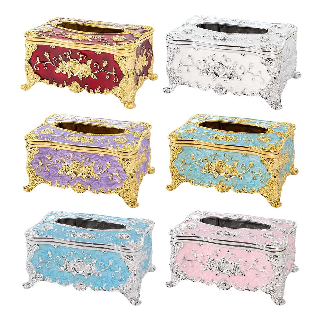 Antique Tissue Box Cover Napkin Storage Box Car Tissue Box Tissue Box Holder for Office Wine Cabinet Bathroom Restaurant Cafe