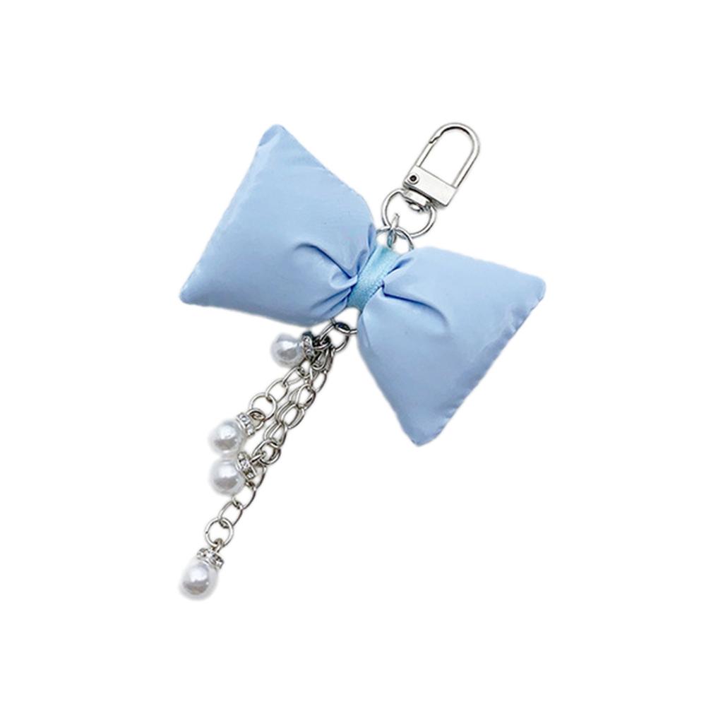 Брелок с жемчужной цепочкой и бантом, милые украшения, брелок, украшение для рюкзака, сумки, подвеска, подарок для девочек и женщин