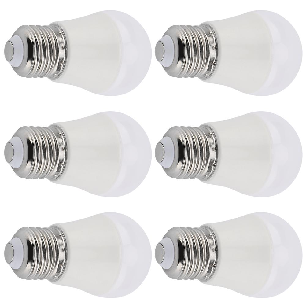 6 PCS 5W Mini LED Light Bulbs Warm White E26 Base G45 Bulb Lamps Illumination Accessory