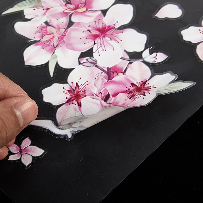 1Pcs Cherry Blossom Floral Car Stickers Love Pink Auto Vinyl Deca Bumperl Window Ipad
