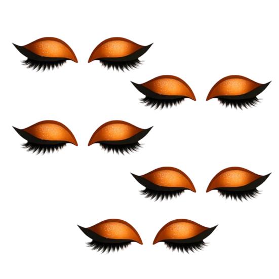 1/2/3/4/5 Lazy Stickers Eye Shadow Eyelash Pairs Reusable Eye Makeup Stickers