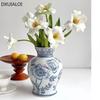 Керамическая ваза Цзиндэчжэнь Сине-белая фарфоровая ваза Аппарат для гидропонного цветоводства Аксессуары для украшения дома Украшения для рабочего стола