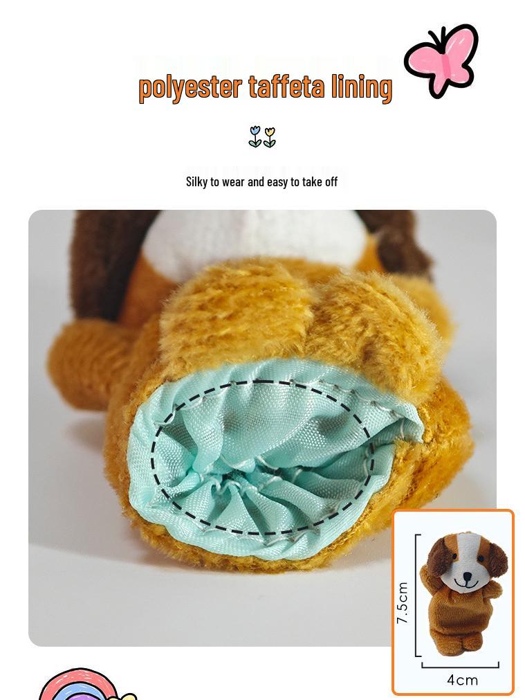 Подставка для пальчиковых кукол в виде животных для языковых зон детского сада и кукольного домика