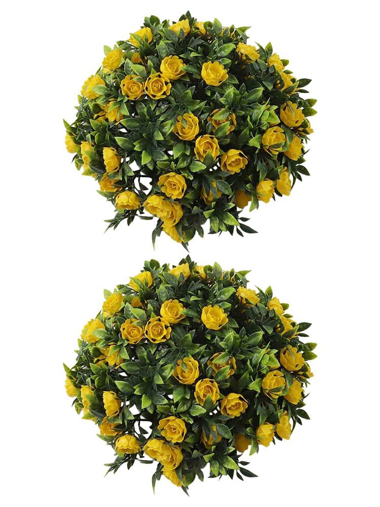Artificial Flower Arrangement Topiary Balls Artificial Plant Balls High-Quality Synthetic Materials Indoor Outdoor Use
