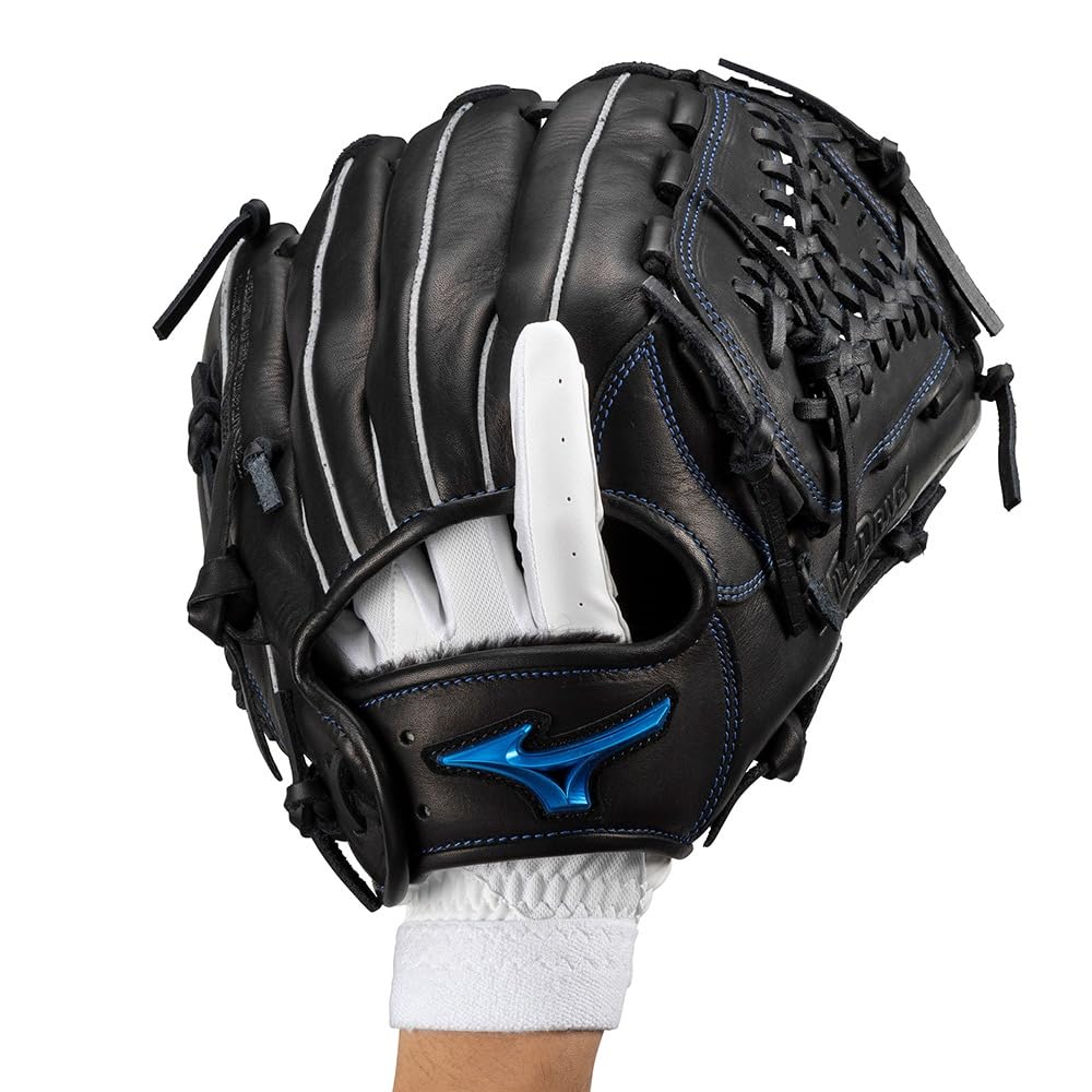 MIZUNO High School Baseball Rules JS White x White Baseball/Softball Gloves, Junior, Left-Handed, Compliant, 1EJEY320, Size,
