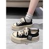 Platform Canvas Biscuit Shoes Women's Shoes Spring and Summer New Muffin Versatile Sports and Leisure Little White Shoes Board Shoes