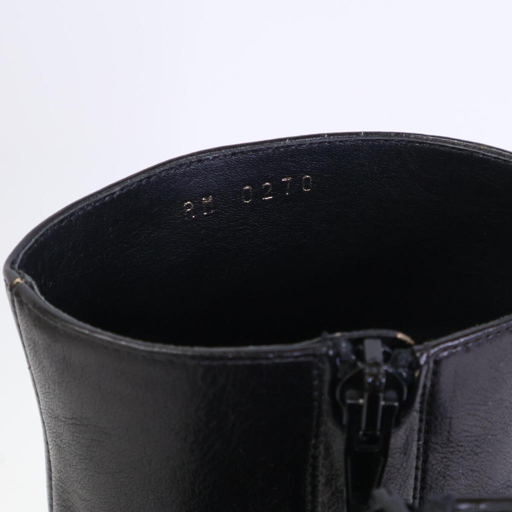 Celine Triomphe Hardware Клод Ботильоны/Короткие ботинки на массивном каблуке обувь 38 Черный x ЗолотойБ/у