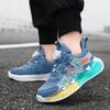 Children's Colorful Sports Shoes 2025 Boys Personalized Rotating Button Breathable Shoes Medium Older Children and Girls Outdoor Running Shoes