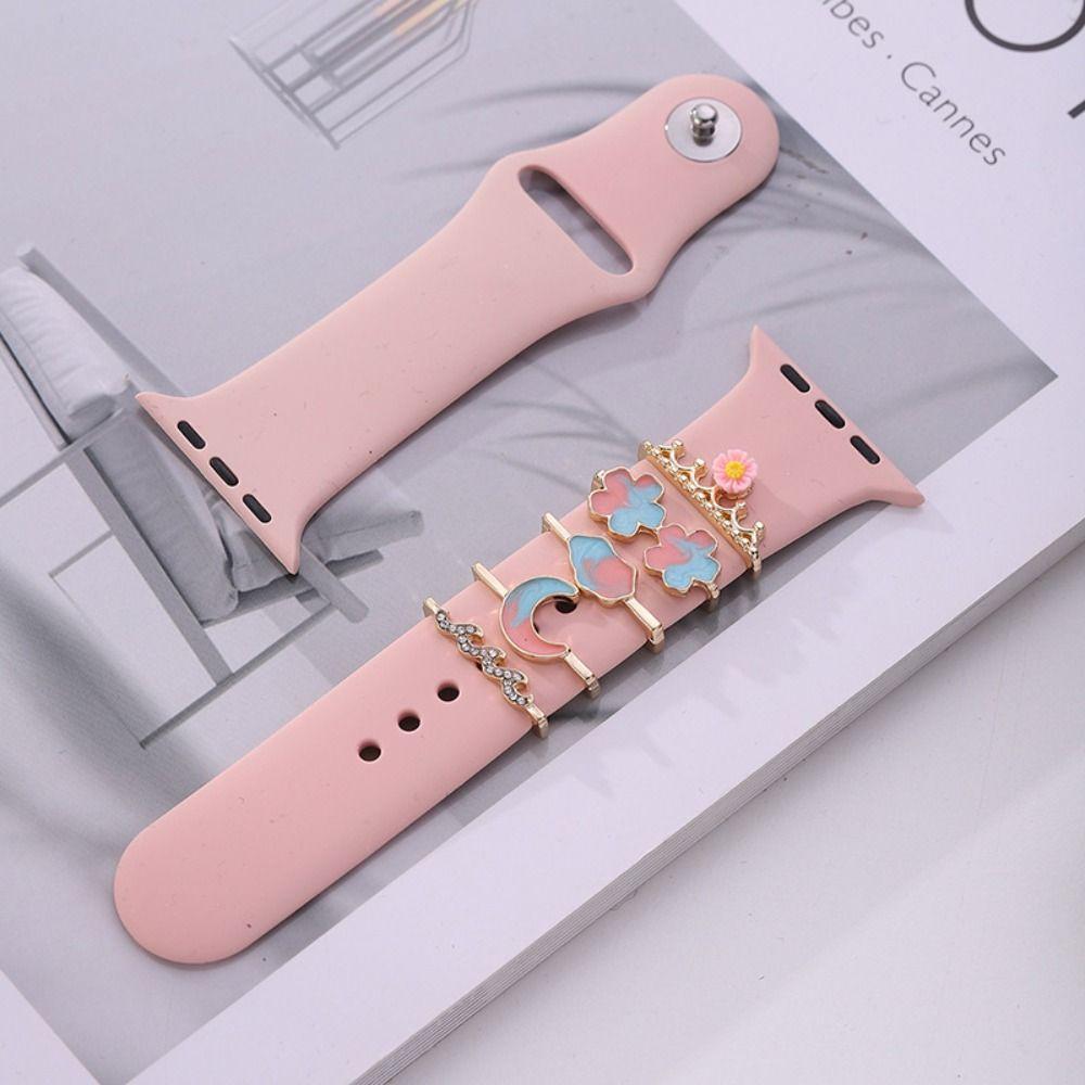 Metal Watch Band Ornament Brooch Decorative Nail Creative Wristbelt Charms  Strap Accessories