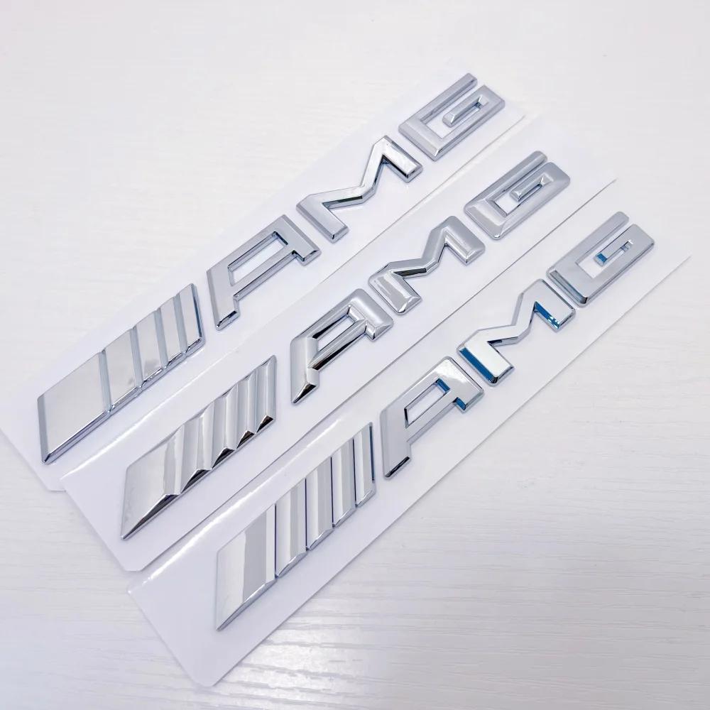 1pcs For AMG Suitable for Mercedes-Benz W204 W205 W206 W177 X205 W166 A/B/C/E/G/CLA/GLK-class decorative 3D ABS trailer sticker. ED1