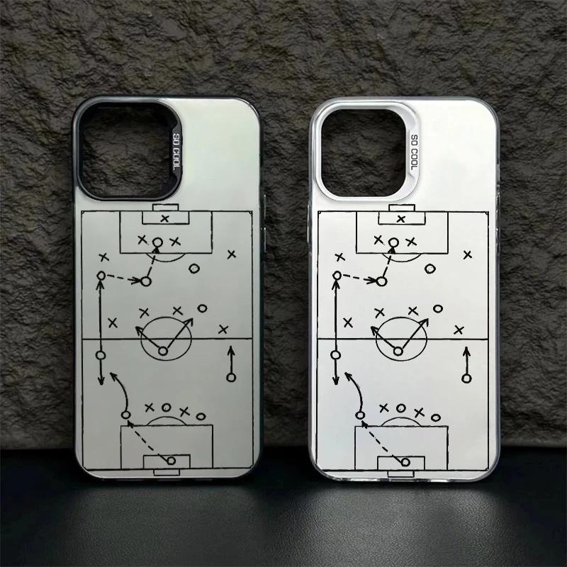 Football Tactics Board Phone Case for Redmi Note 14 13 12 Pro Plus 5G 12S 11S 10S 11 10 Redmi 12 13 13C 14C Matte Cover