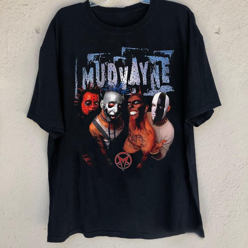 Vintage Mudvayne Band Logo Shirt Unisex Concert S to 5XL AR372 Unisex T-Shirt