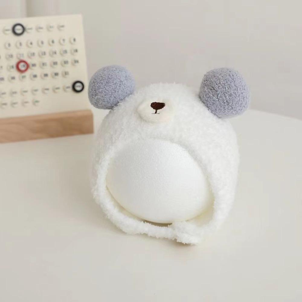 Cute Bear Bonnet Caps Plush Ear Protection Cap New Pullover Hat Autumn Winter