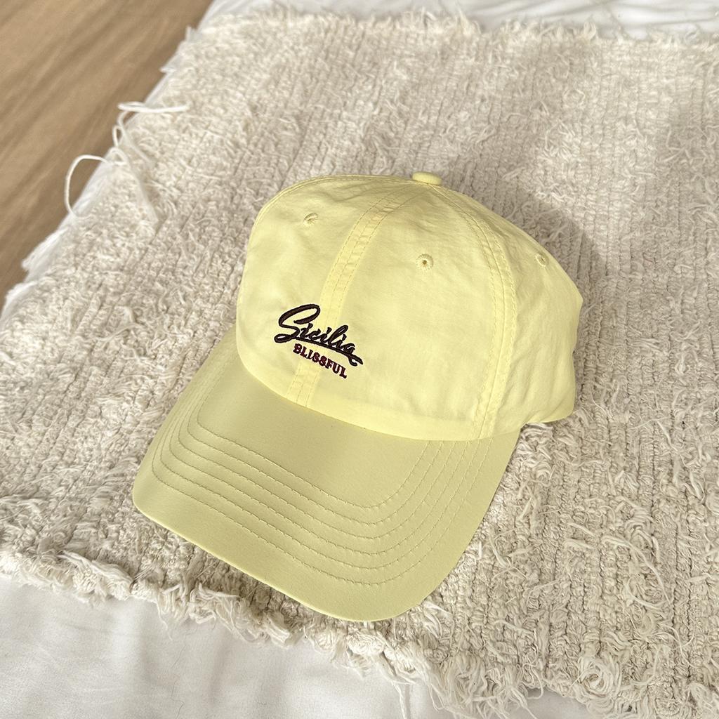 Hat Women's Spring Summer Outdoor Quick-Drying Baseball Cap Versatile English Embroidery Wide Brim Show Face Small Cap Men