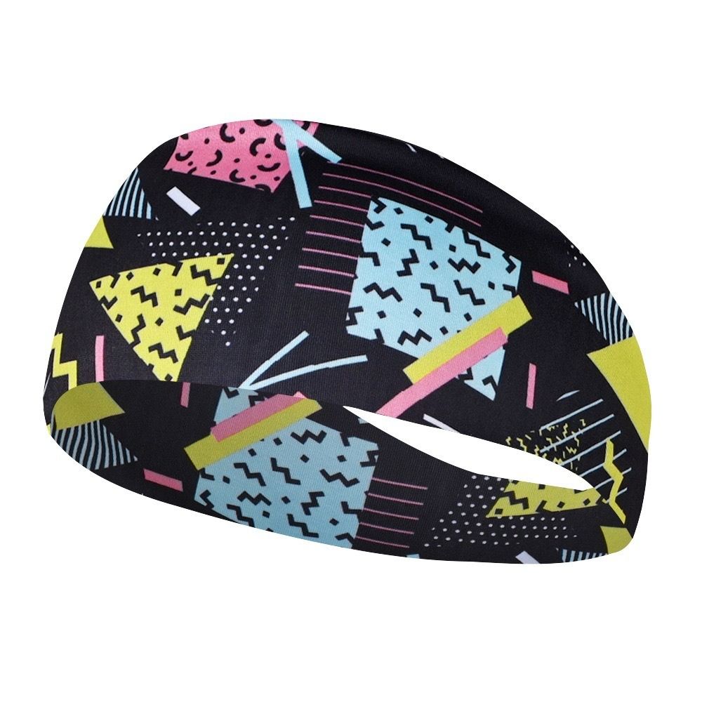 Retro Cycling Yoga Headband Absorbent Yoga Hair Bands New Head Sweat Bands  Men and Women