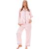 Keanu Womens/Ladies Satin Long Pyjama Set