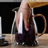 1500mL Glass Jug Pitcher Large Capacity Tea with Lid Household Water Pot for Ho