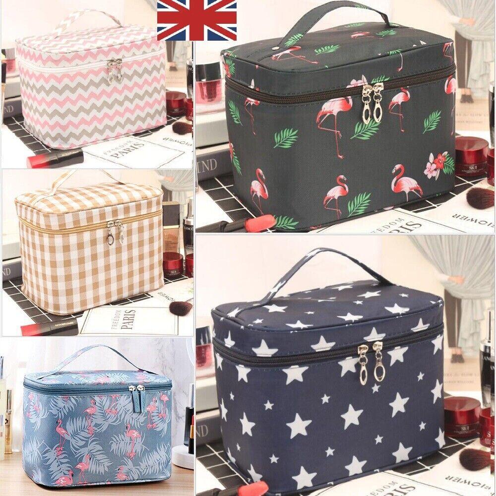 New Large Capacity Cosmetic Bag for Men and Women Travel Portable Oxford Cloth Waterproof Toiletry Vanity Zipper Storage Bags