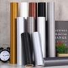 Thickened Brushed Metal Sticker Stainless Steel Kitchen Cabinet Refrigerator Self-adhesive Wallpaper Waterproof Home Decoration