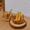 1/12 кукольный домик плетеная вручную корзина для хранения продуктов модель кукольного домика кухня украшения микросцена строительство реквизит