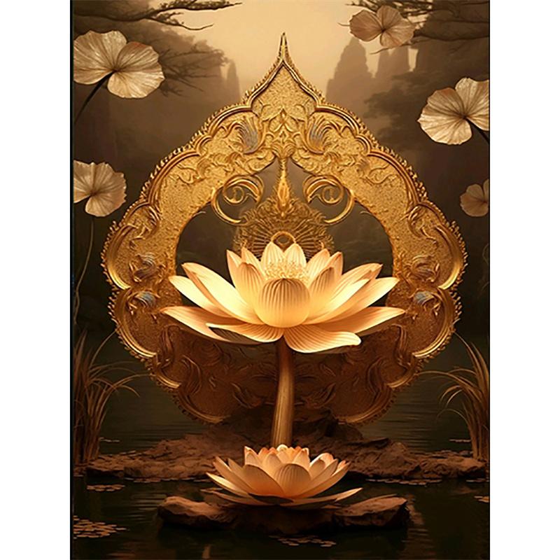 5D DIY Алмазная картина Цветочный пейзаж Алмазная вышивка Картина Полная круглая Алмазная мозаика DIY Стразы Домашний декор Подарки