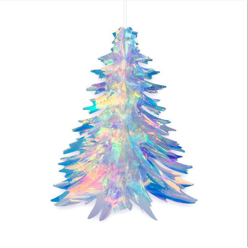 Iridescent Snowflake Honeycomb Ball Ornament - Colorful Christmas & Spring Decoration Prop