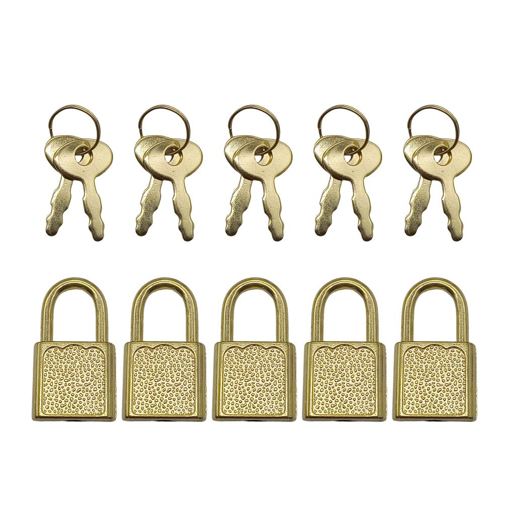 5 шт. цинковый сплав навесной замок портативный чемодан шкафчик защитный замок небольшой багажный ящик замок с ключами дневник навесные замки ключ замок