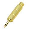 Позолоченный штекерный разъем 3,5 мм на женский разъем стереоаудио адаптера переменного тока 6,5 мм