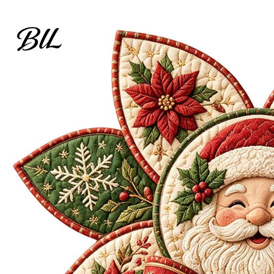Easy Sewing Kits for Adults Christmas Quilt Bow DIY Kit, 3D Handmade Decorative Ornament, Pre-cut Ornament Making Kit Fabric And Step-by-Step