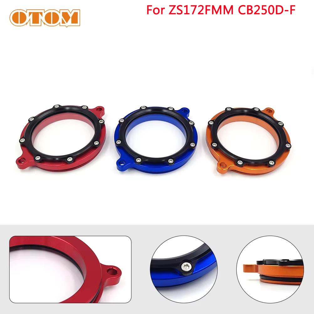 Motorcycle Engine Cylinder Head Timing Chain Cover For ZS172EMM CB250-F CNC Visible Transparent Protective Guard KAYO KEWS BSE