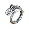Vintage Open Engraving Men Dragon Shape Domineering Ring
