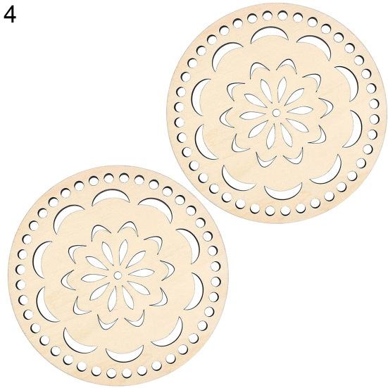 2 шт., креативная неокрашенная легкая сумка, вязаная крючком, деревянная основа, пустая корзина, дно, деревянные швейные инструменты