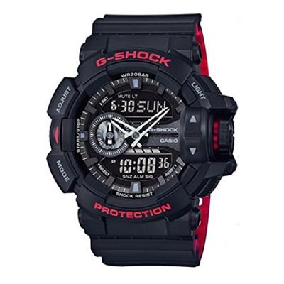 Часы Casio Черные и G-Shock GA-400HR-1A (Международная модель, Водонепроницаемый, Красный)