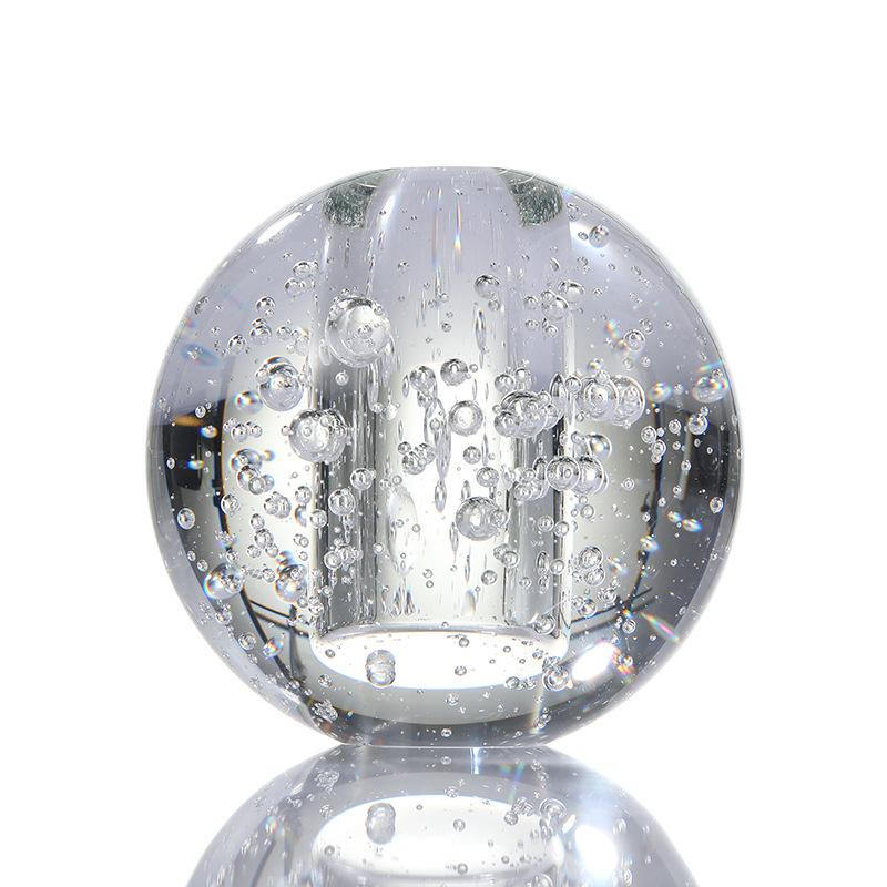 The Crystal Glass Handicraft Desktop Ornaments Creative Glass Vase Home Decoration Accessories Flower Pot 1pcs