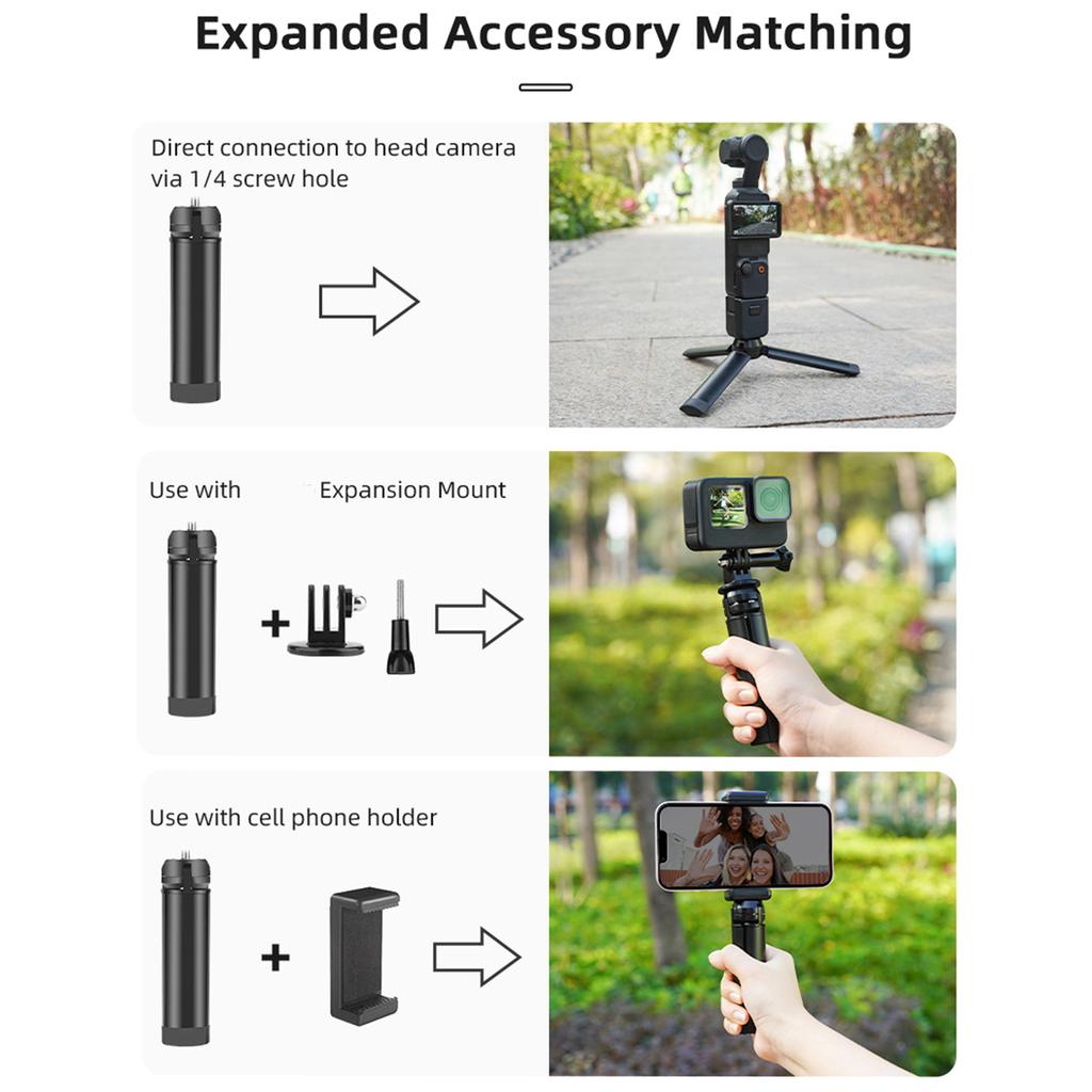 Gimbal Camera Adapter Mount Tripod for DJI Osmo Pocket 3 Stabilizer Expansion Tripod Extension Rod Tabletop Holder Stand