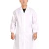 Профессиональный лабораторный халат мужской женский мягкий хлопковый с длинным рукавом стоматологический больничный белый халат хлопковый эластичные манжеты L