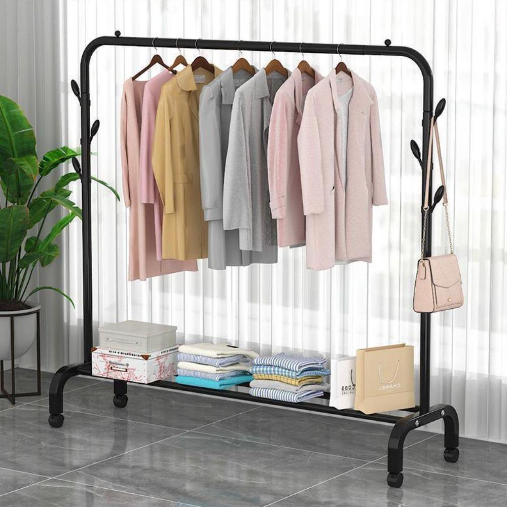 Light Luxury Floor-to-ceiling Hanger Floor-standing Coat Rack New Drying Rack  Bedroom Use