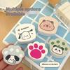 1/5Pcs Cute Cat Claw Glass Cleaning Brush Mirror Glass Wipe Adhesive Removal Magic Sponge Cleaner For Kitchen Bathroom