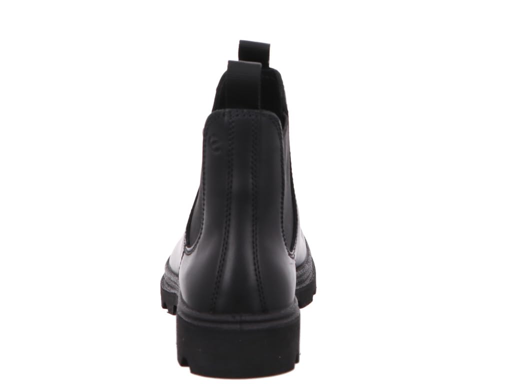 ECCO Women's Grainer Leather Chelsea Boot, Black, Side Gore, Black, Size 22.0, Women's, 21470301001