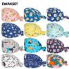 Women Men Surgical Scrub Caps Dogs Cats Print Medical Nursing Hat Chef Dental Beauty Working Cap Wholesale Operating Room Hats
