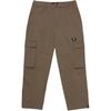Solid Color Zipper Fly Mid Waist Casual Pants Men Bottoms Brown VN000KD09JC1
