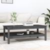 VidaXL Coffee Table Grey 110x50x40 Cm Solid Pine Wood 814276