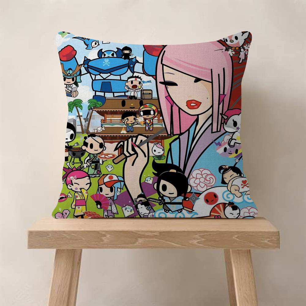 Мультяшное Искусство Каваии Город Tokidoki внутри Подушка Аниме Подушка Диван Кровать Наволочка для Подушки Подушка-Подушка Мода