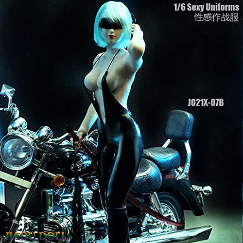 Фигурка Сексуальная Девушка-Киллер Байкер Красивая Девушка Стратегический Костюм оружие и мотоцикл не [TOYBARJAPAN] 1/6 Аксессуары/ JO21X-07B Кожеподобный (тело, голова, обувь,