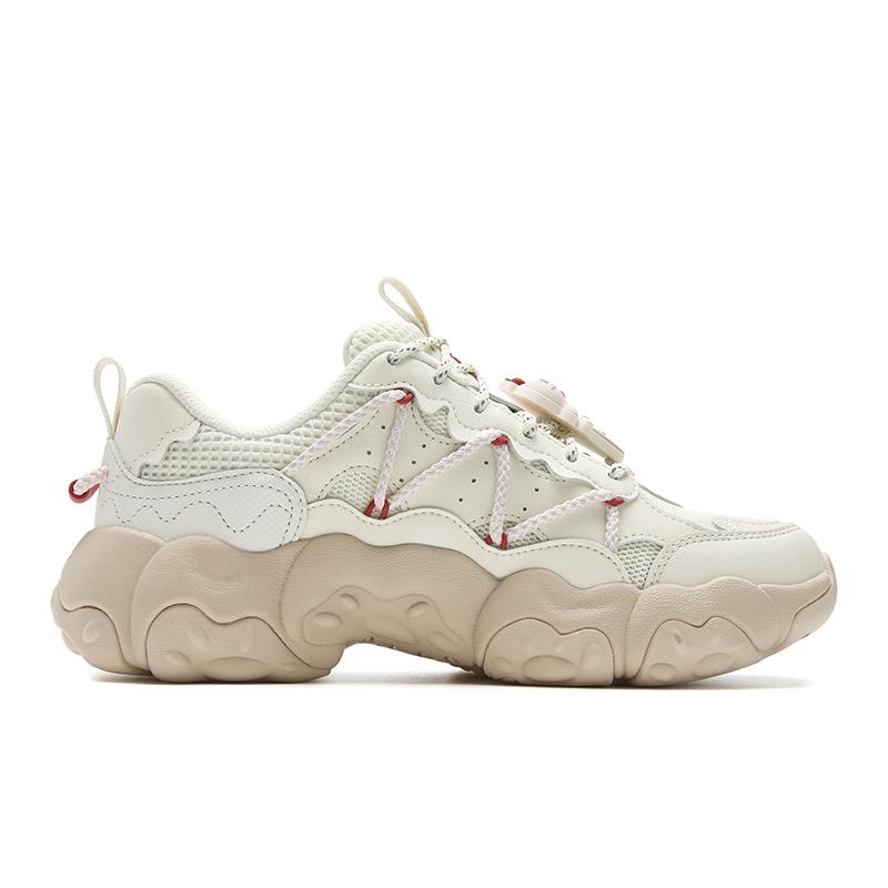 Fila FLUID 6 Амортизация Устойчивость к истиранию Покрытие Легкие Низкие Массивные Кроссовки Женские Цвет: Сладкая Кукуруза Желтый F12W612137FSM