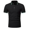 Летняя рубашка-поло с коротким рукавом, мужские однотонные повседневные рубашки-поло из смесового хлопка, мужские топы, модная мужская одежда