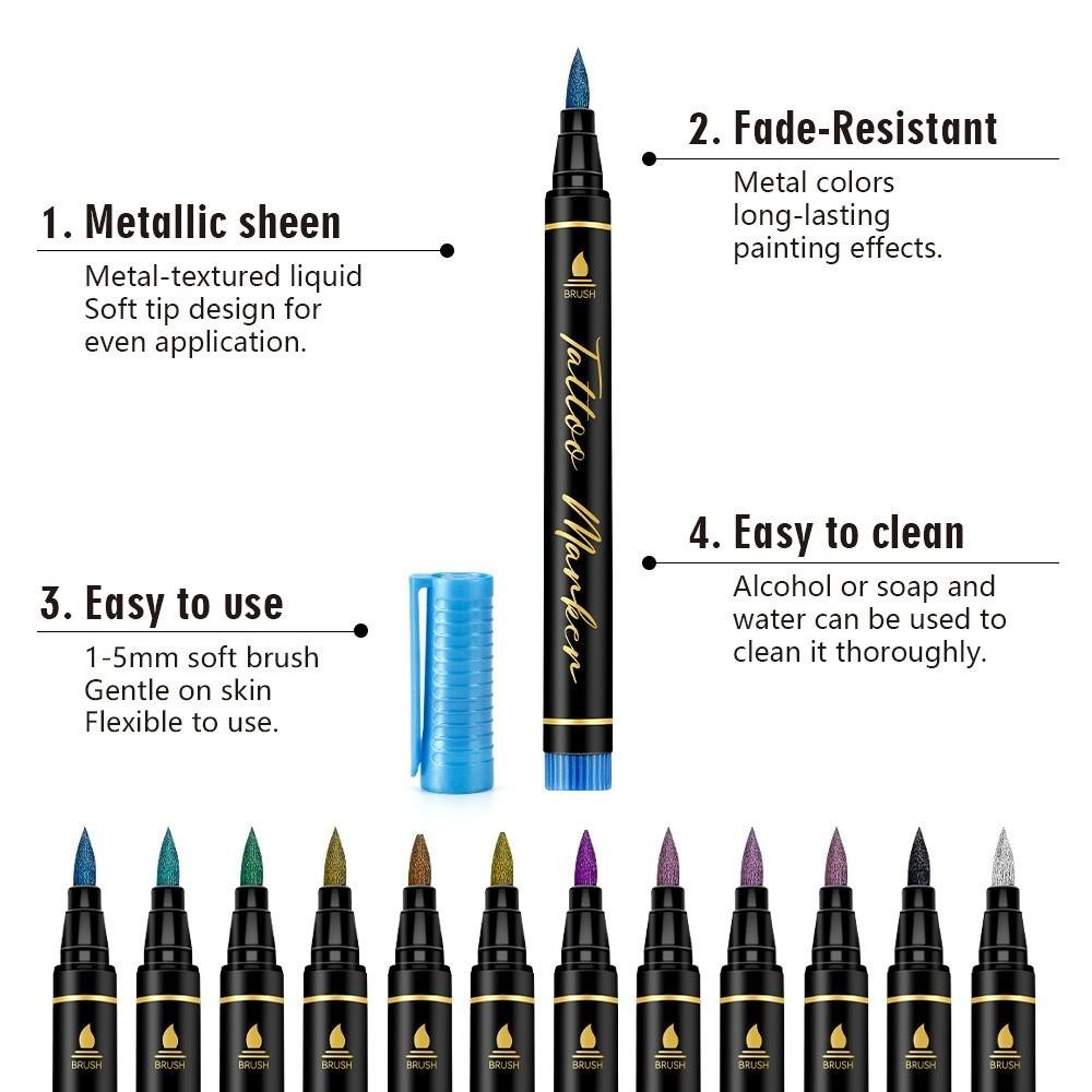 DIY Tattoo Pen Temporary Disposable Skin Painting Gifts Children's Drawing Pen