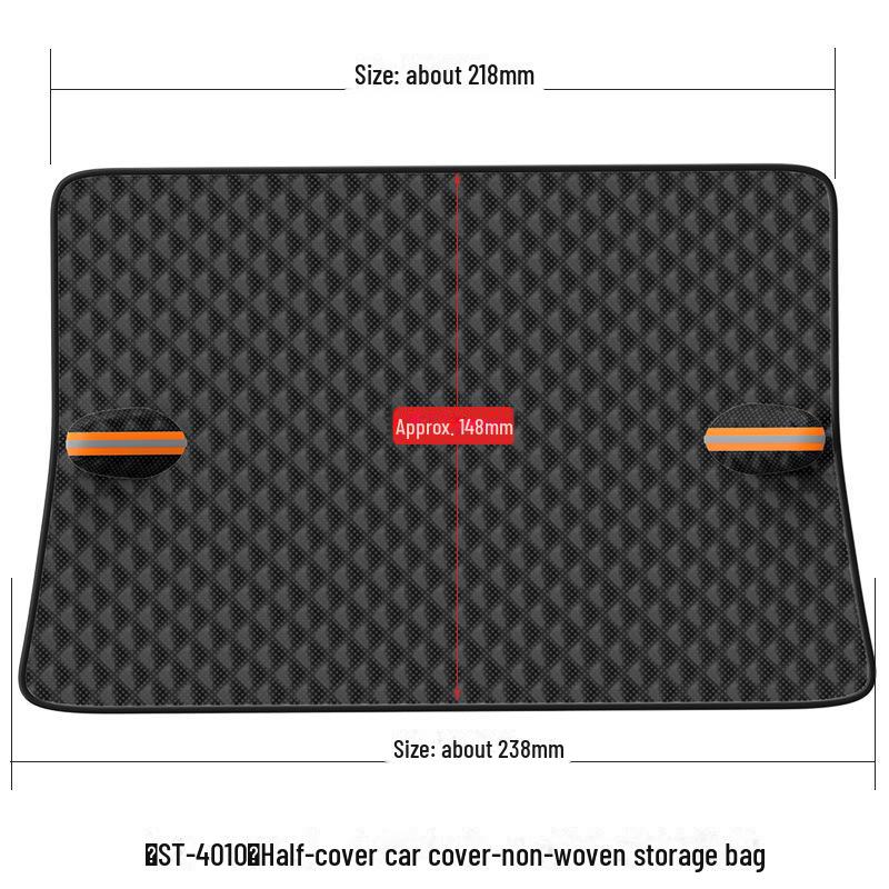 Черный магнитный чехол от снега для лобового стекла автомобиля - утолщенный антифризный полузащитный солнцезащитный козырек