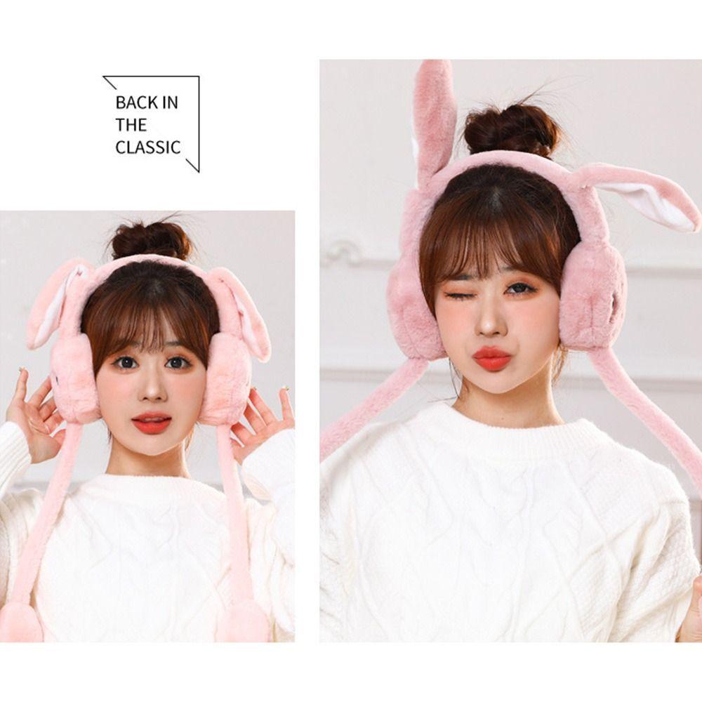 Шапки Moving Rabbit Eararmuffs Ear Protection Ear Warmers Winter Plush Ear Muffs