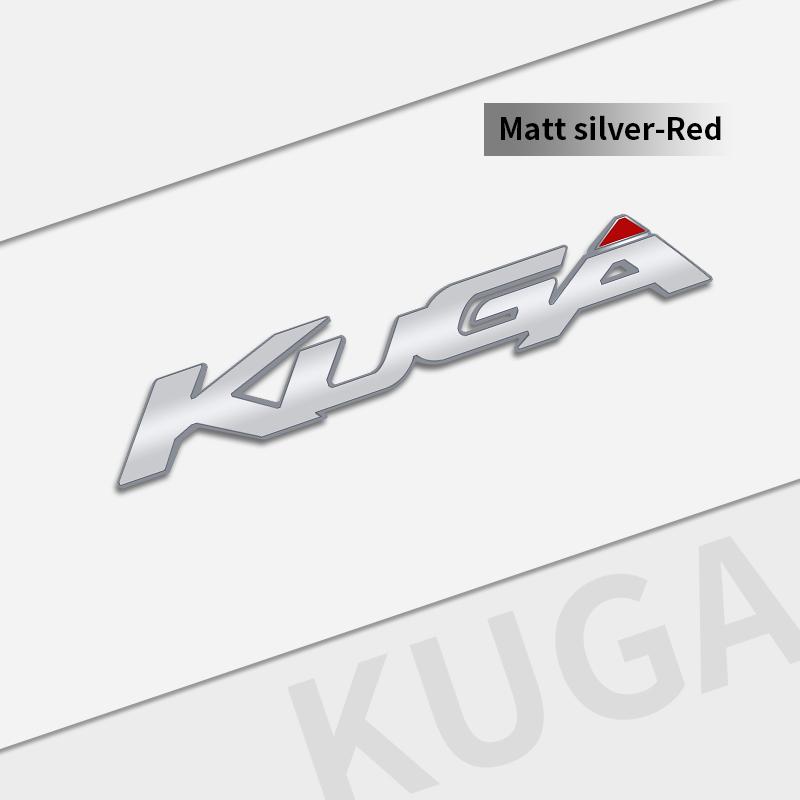 cjgnvt1 Auto Metal Emblem Car Styling 3D Badge Lettering Decals Trunk Sticker For Ford Kuga 2008-2019 Accessories Glossy Black